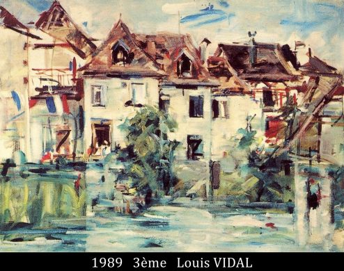1989 Prime 3ème Louis VIDAL Concours de peinture 64 salies à peindre