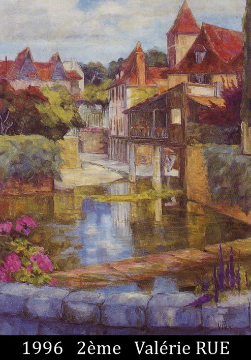 1996 Prime 2ème Valérie RUE Concours de peinture 64 salies à peindre