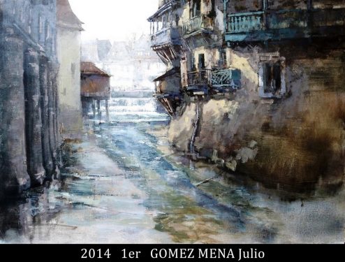 2014 Prime 1er GOMEZ MENA Julio Concours de peinture 64 salies à peindre