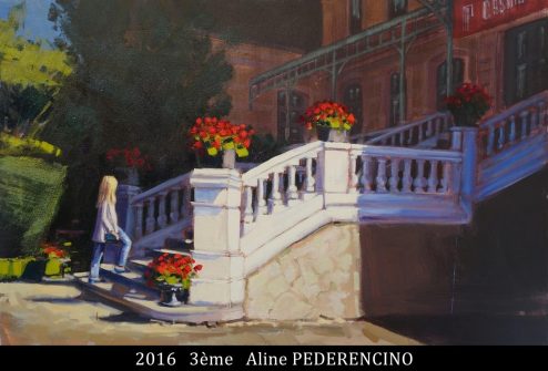2016 Prime 3ème Aline PEDERENCINO Concours de peinture 64 salies à peindre