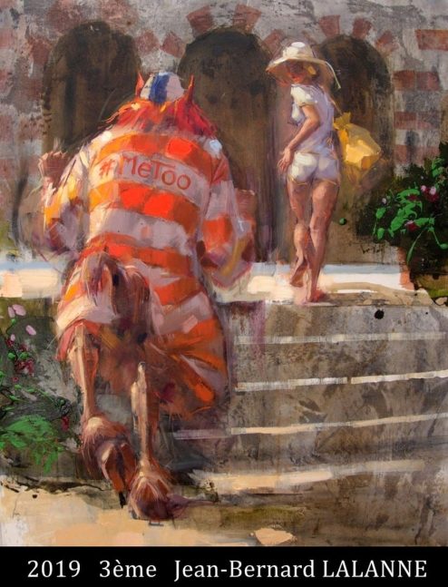 2019 Prime 3ème Jean-Bernard LALANNE Concours de peinture 64 salies à peindre